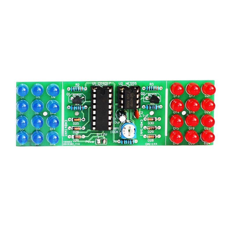 IC LED สีแดงสีฟ้าคู่สีกระพริบไ - Diy Electronics Learning Kit บทวิจารณ์และราคา