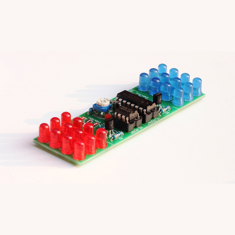 IC LED สีแดงสีฟ้าคู่สีกระพริบไ - Diy Electronics Learning Kit บทวิจารณ์และราคา