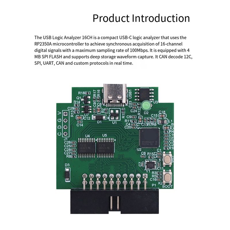 ไมโครคอนโทรลเลอร์ AAAF RP2350A - Logic Analyzer Usb บทวิจารณ์และราคา
