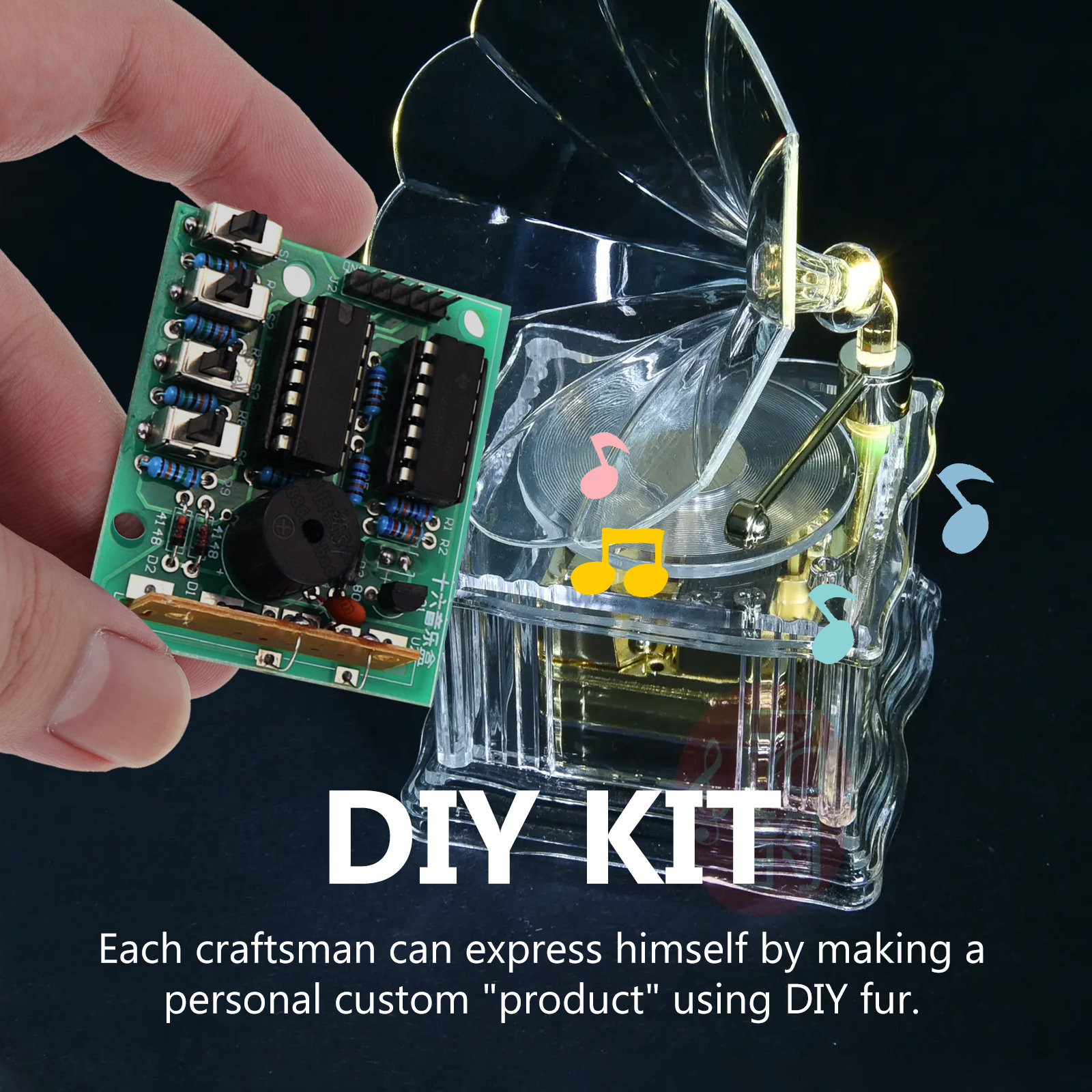 ชุดอุปกรณ์ประกอบกล่องดนตรี DIY - Diy Electronics Box บทวิจารณ์และราคา