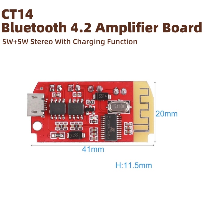 แผงขยายเสียงสเตอริโอ CT14 Mini - Diy Audio Electronics Kit บทวิจารณ์และราคา
