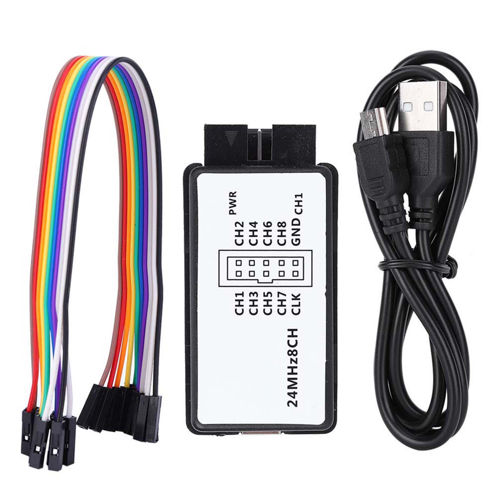 เครื่องวิเคราะห์ลอจิก 24MHz ชุ - Logic Analyzer Usb บทวิจารณ์และราคา