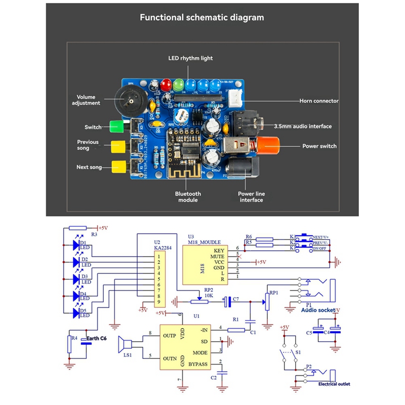 ชุดลำโพงบลูทูธ DIY ชุดอุปกรณ์อ - Diy Electronics Project Kit บทวิจารณ์และราคา