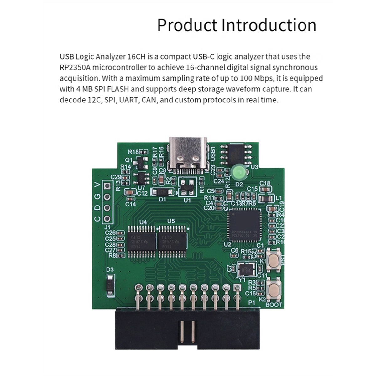เครื่องวิเคราะห์ลอจิก USB โมดู - Logic Analyzer Usb บทวิจารณ์และราคา