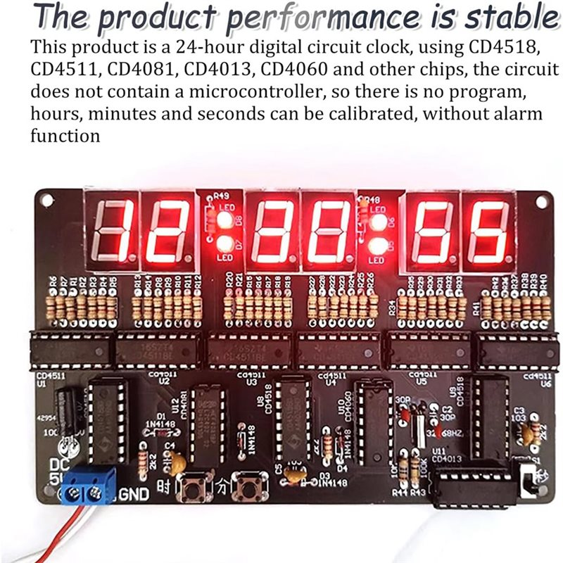 【NEWA08R】 ชุดนาฬิกาอิเล็กทรอนิ - Diy Electronics Learning Kit บทวิจารณ์และราคา