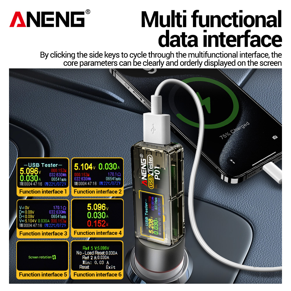 เครื่องทดสอบ USB รุ่น ANENG P0 - Logic Analyzer Usb บทวิจารณ์และราคา